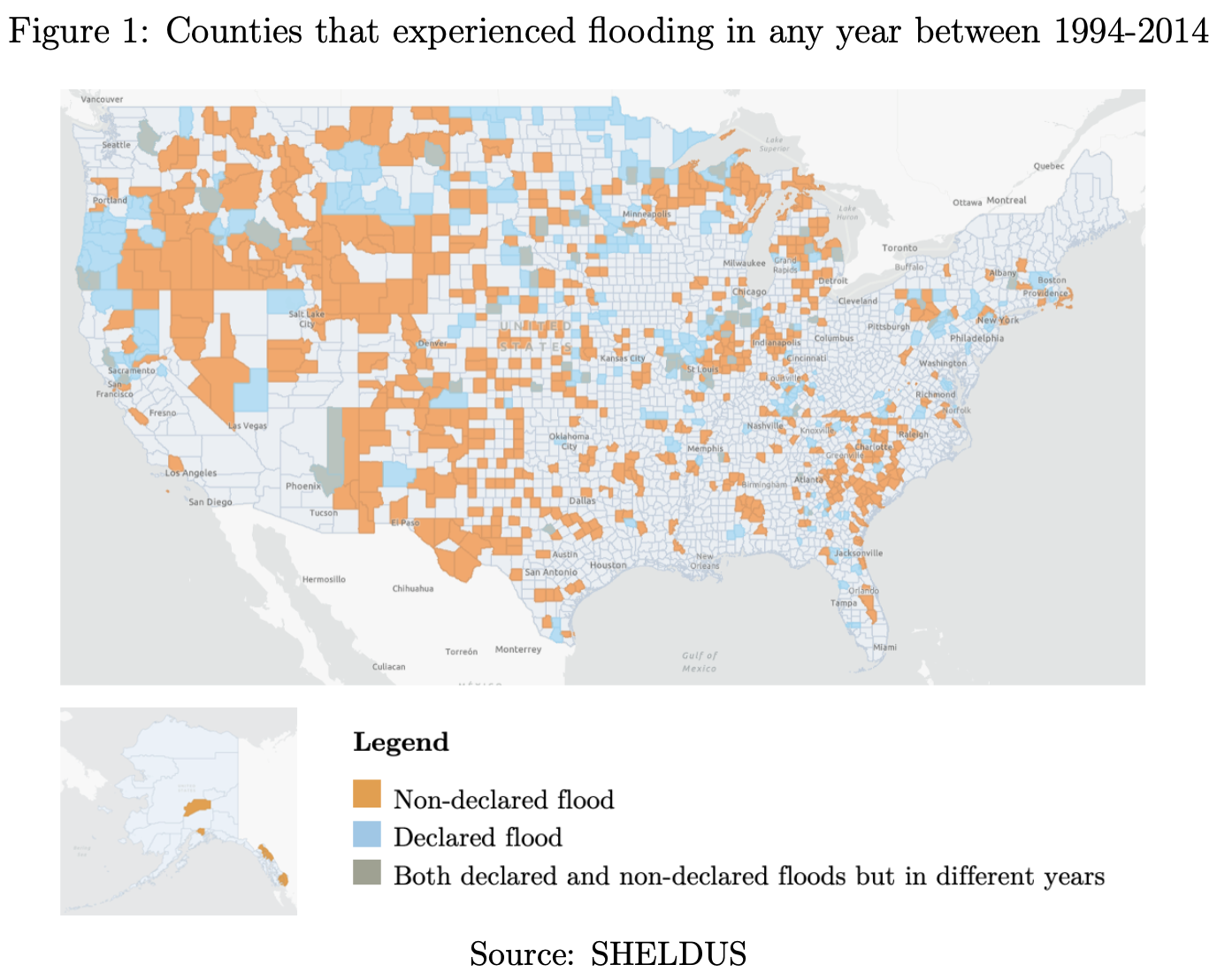 Disasters increase affected firms’ credit demand.