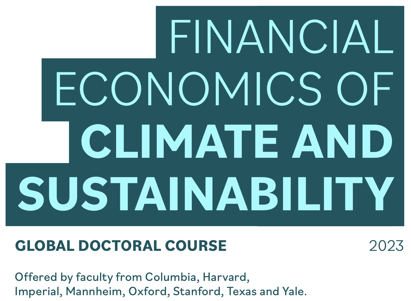 Financial Economics of Climate and Sustainability